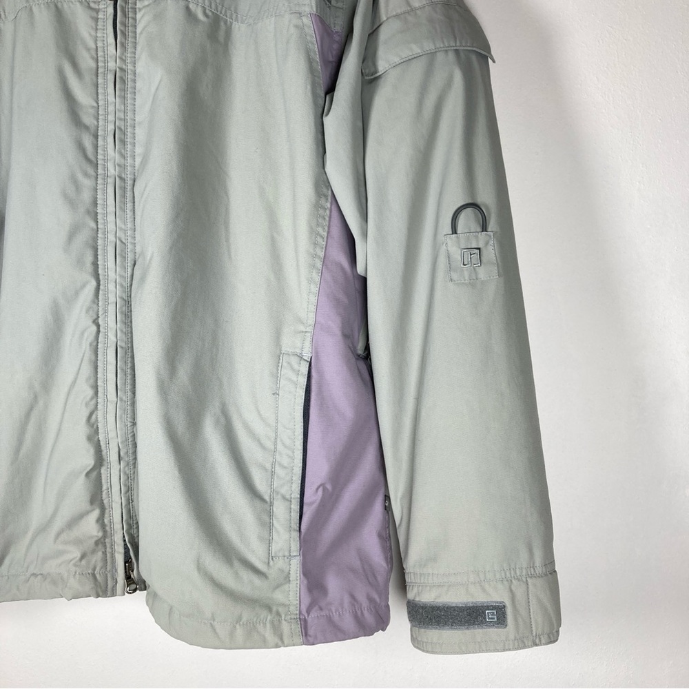 Ride Snowboards Jacket Women’s  L Gray Nylon Hooded - Picture 3 of 16